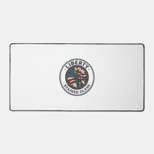 Liberty Stained Glass Patriotic Patriotic Stained  Desk Mat