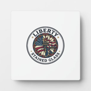 Liberty Stained Glass Patriotic Patriotic Stained Plaque