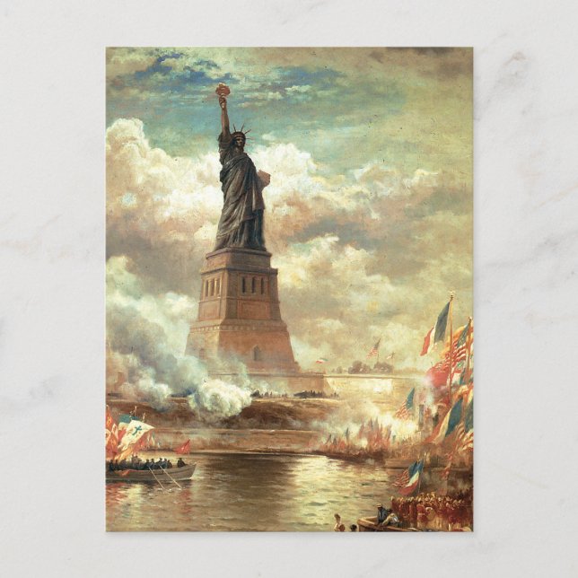 Liberty Standing Tall Postcard (Front)