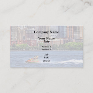 Liberty State Park - Jet Ski in Morris Canal Basin Business Card