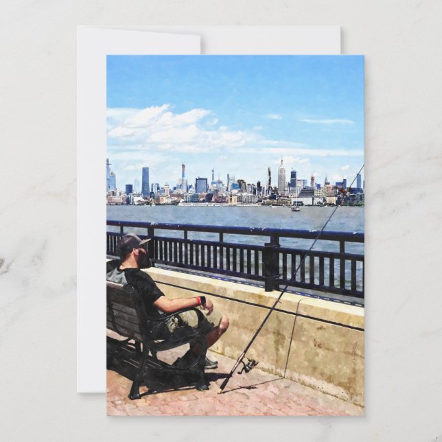 Liberty State Park - Man Fishing (Front)