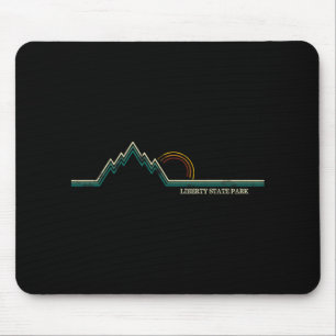 Liberty State Park New Jersey Mountain Retro Mouse Pad
