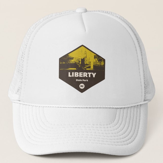 Liberty State Park New Jersey Trucker Hat (Front)