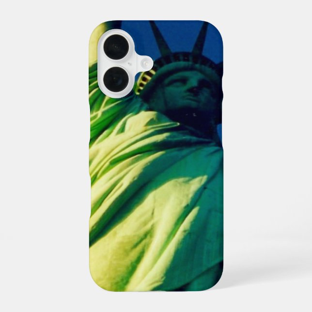 liberty statue iPhone 16 case (Back)