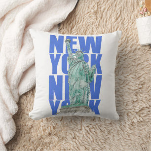 Liberty Statue New York Cushion