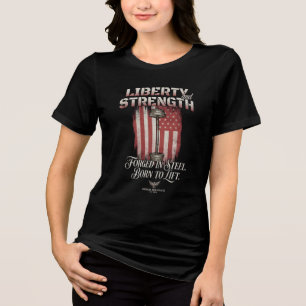 Liberty Strength Forged Steel American Iron Athl Tri-Blend Shirt