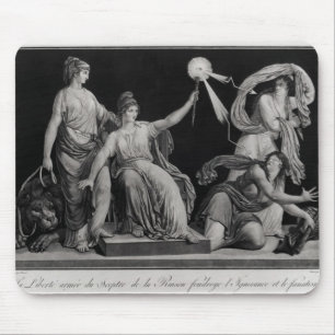 Liberty, striking down Ignorance and Fantacism Mouse Pad