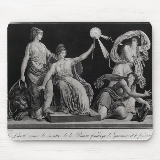 Liberty, striking down Ignorance and Fantacism Mouse Pad (Front)