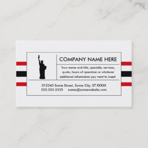 liberty stripes business card
