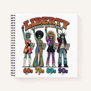 Liberty Through the Decades Retro Notebook