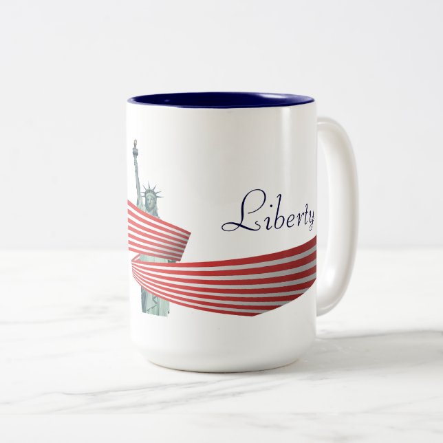 Liberty Two-Tone Coffee Mug (Front Right)