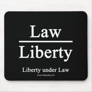 Liberty under Law mug Mouse Pad
