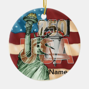 Liberty USA 250th anniversary Ornament