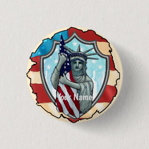 Liberty USA 3 Cm Round Badge