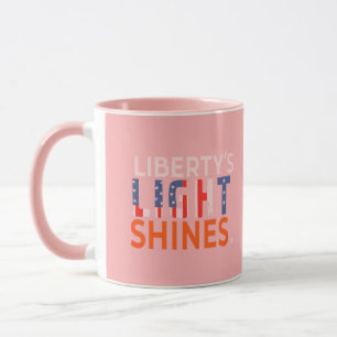Liberty's Flame Lights Night  Mug