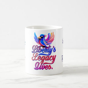 Liberty's Legacy Lives – Elegant Bird Design -  Coffee Mug