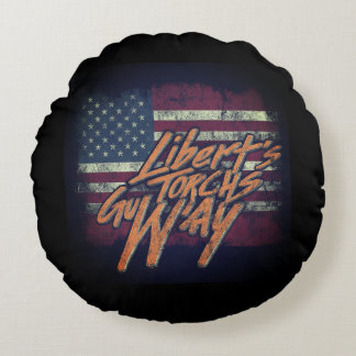 Liberty's Torch Guides Way Round Cushion