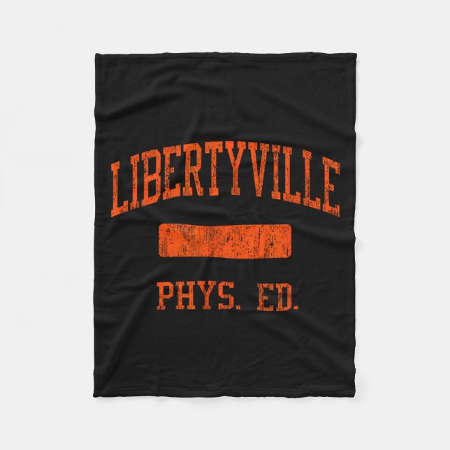 Libertyville High School Hs Libertyville Il Phys E Fleece Blanket (Front)