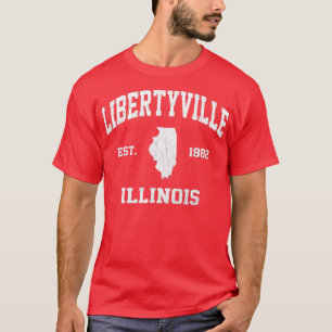 Libertyville Illinois IL vintage state Athletic st T-Shirt