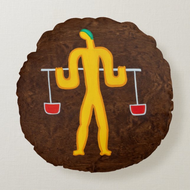 Libra 2008 round cushion (Front)