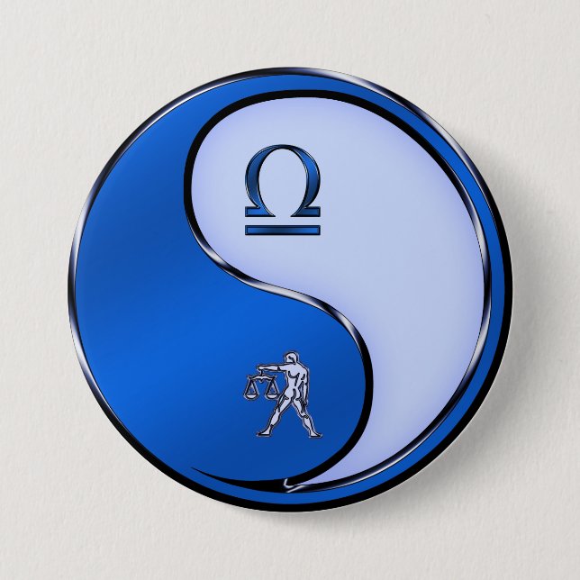 Libra 7.5 Cm Round Badge (Front)