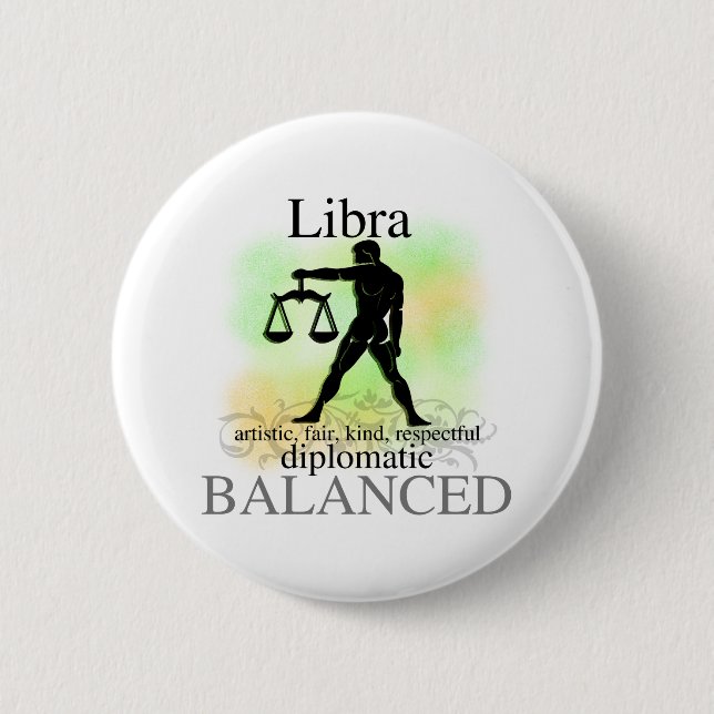 Libra About You 6 Cm Round Badge (Front)