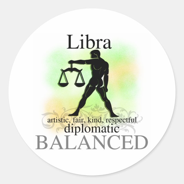Libra About You Classic Round Sticker (Front)