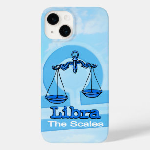 Libra air sign zodiac iphone sky blue Case-Mate iPhone 14 case