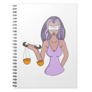 Libra and the Lady of Justice Notebook