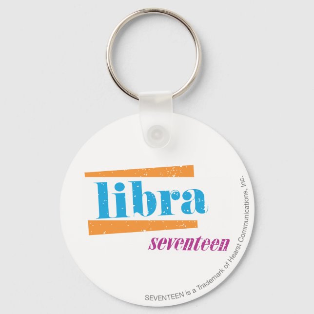 Libra Aqua Key Ring (Front)