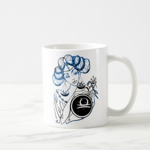 Libra Art Deco Lady Coffee Mug