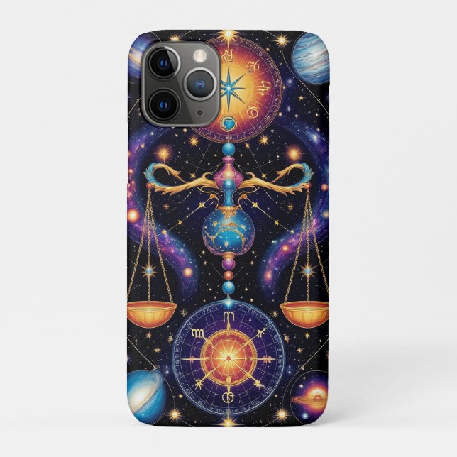 Libra Astrological Symbols Case-Mate iPhone Case (Back)