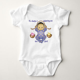 Libra Astrology Baby - almond eyes - Baby Bodysuit