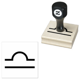Libra, Astrology Sign in the Zodiac Rubber Stamp