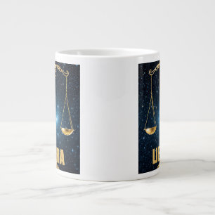 Libra astrology sign large coffee mug