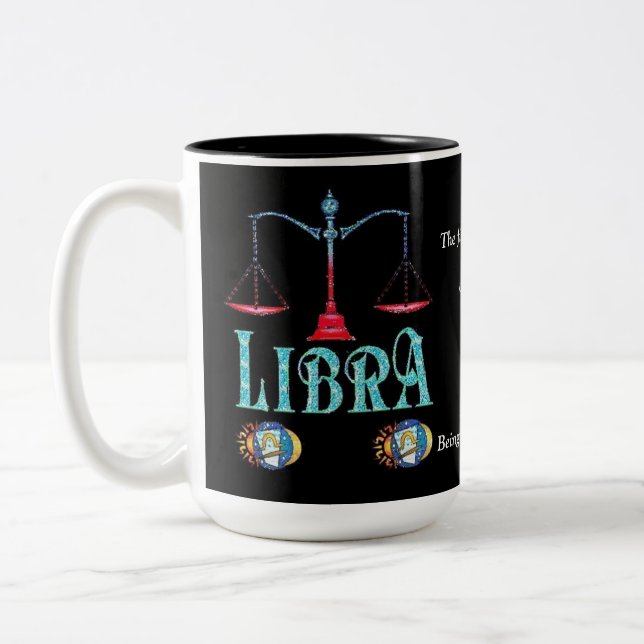 Libra Birth Sign Zodiac Mug (Left)