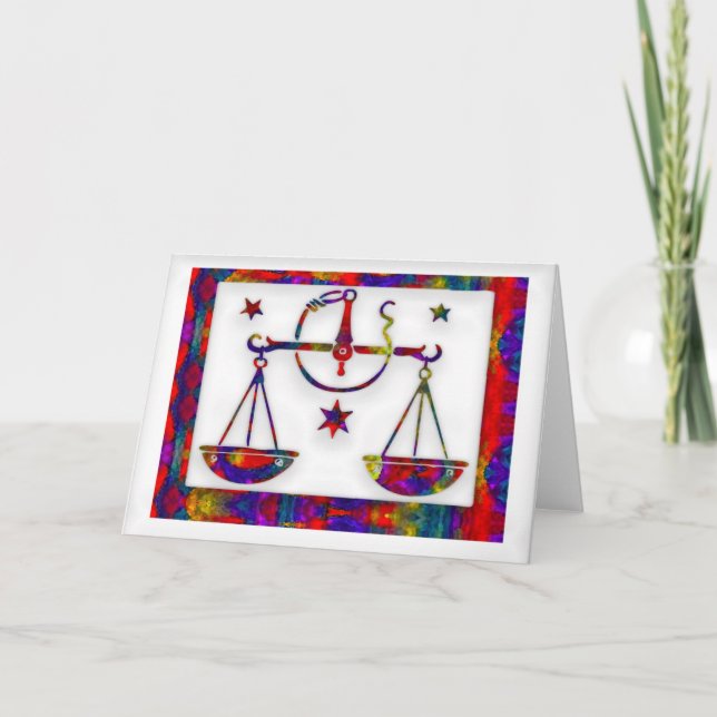 Libra Birthday Card (Front)