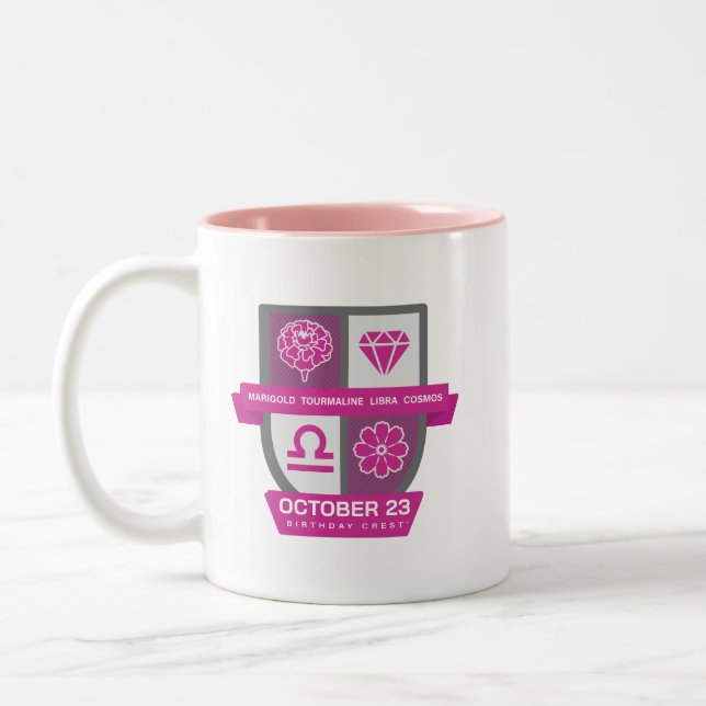 Libra Birthday Crest™ for October 1-23 Mug (Left)