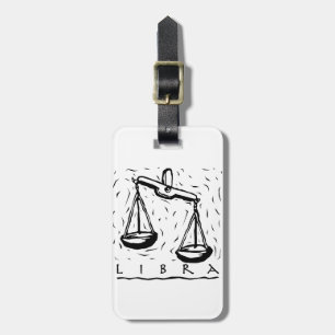 Libra Birthday Year Astrological Zodiac Sign Luggage Tag