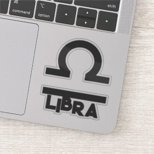 Libra Bold Zodiac Sign Horoscope Custom Text