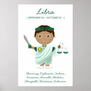 Libra - Boy Horoscope Poster