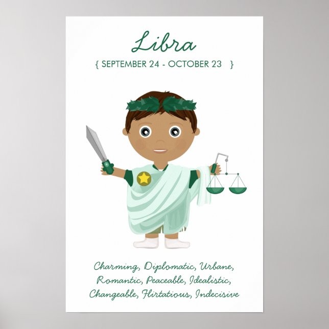 Libra - Boy Horoscope Poster (Front)