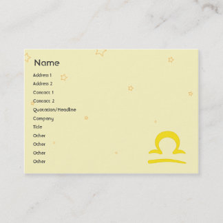 Libra - Chubby Business Card
