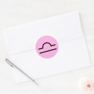 Libra Classic Round Sticker
