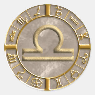 Libra Classic Round Sticker