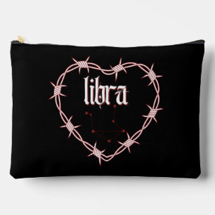 Libra Constellation Gothic Dark Edgy Birthday Accessory Pouch