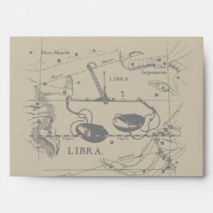 Libra Constellation Hevelius 1690 Decor Envelope