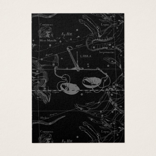 Libra Constellation Hevelius 1690 Sept23 - Oct22 (Front)