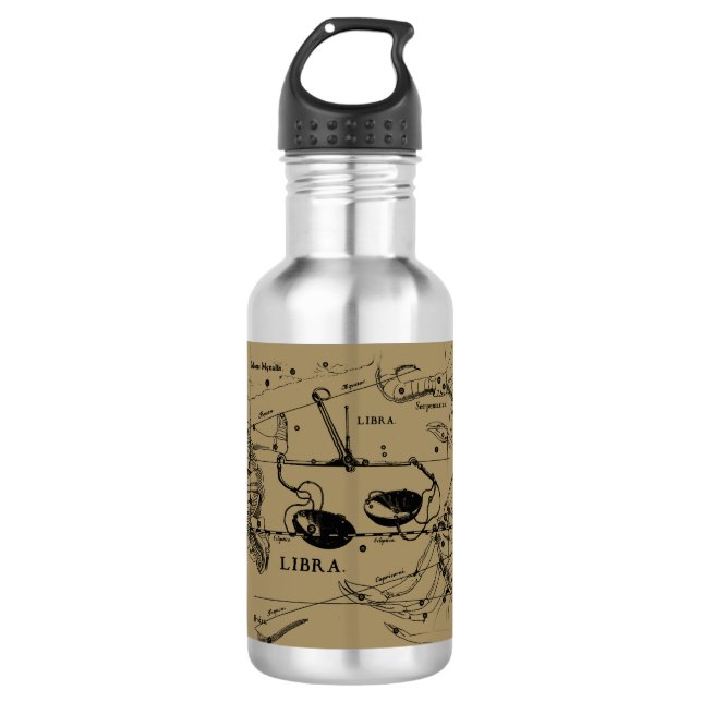 Libra Constellation Hevelius 1690 Sept23 - Oct22 710 Ml Water Bottle (Front)