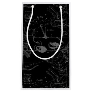 Libra Constellation Map Hevelius 1690 Sept Oct Small Gift Bag